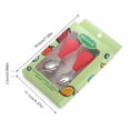 thumbnail image 2 of 2-Piece Baby Fork and Spoon Set Stainless Steel Silicone Handles Self Feeding Toddler Silverware Drop Resistant Travel Case for Boys Girls Strawberry, 2 of 3
