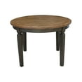 thumbnail image 2 of 44 x 44 in Round Top Solid Wood Dining Table in Hickory/Washed Coal, 2 of 6