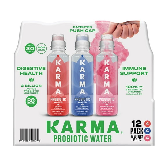 Karma Probiotic Water Variety Pack 18 oz., 12 pk.