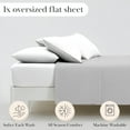 thumbnail image 2 of Southshore Fine Living, Inc. King Flat Sheets Only, Oversized Flat Sheet, 132" x 110", Light Grey, 2 of 6