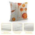 thumbnail image 4 of JEUXUS  Decorative Square Throw Pillow Cover Brushstroke Splashing Close Orange Colours Artwork White Graphics Hot Pattern Red Ink Header Wash Cushion Case for Sofa Bedroom Car, 4 of 5