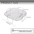 thumbnail image 2 of Air Fryer Accessories, Multi-Purpose Cooking Rack Stainless Steel Air Fryer Rack Air Fryer Racks Compatible with Most Air Fryers, 2 of 5