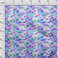 thumbnail image 3 of oneOone Cotton Cambric Purple Fabric Leaves Diy Clothing Quilting Fabric Print Fabric By Yard 56 Inch Wide, 3 of 6