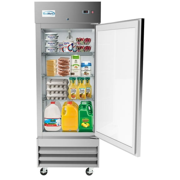 KoolMore 29 in. One-Door Reach-In Refrigerator – 15.5 Cu. ft.