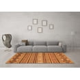 thumbnail image 3 of Ahgly Company Indoor Square Oriental Orange Modern Area Rugs, 6' Square, 3 of 4