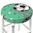 thumbnail image 3 of Hirioo BALL INSIDE THE NET GOAL for Round Bar Stool Seat Covers Washable Stool Cushion Slipcover Elastic Bar Chair Covers for 12-14 Inch Chair-12 inch, 3 of 7