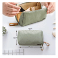 thumbnail image 3 of Bolsa De Maquillaje De Viaje Para Mujer Con Compartimentos Lab.G, Verde olivo, 3 of 5