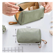 thumbnail image 3 of Bolsa De Maquillaje De Viaje Para Mujer Con Compartimentos Lab.G, Verde olivo, 3 of 5