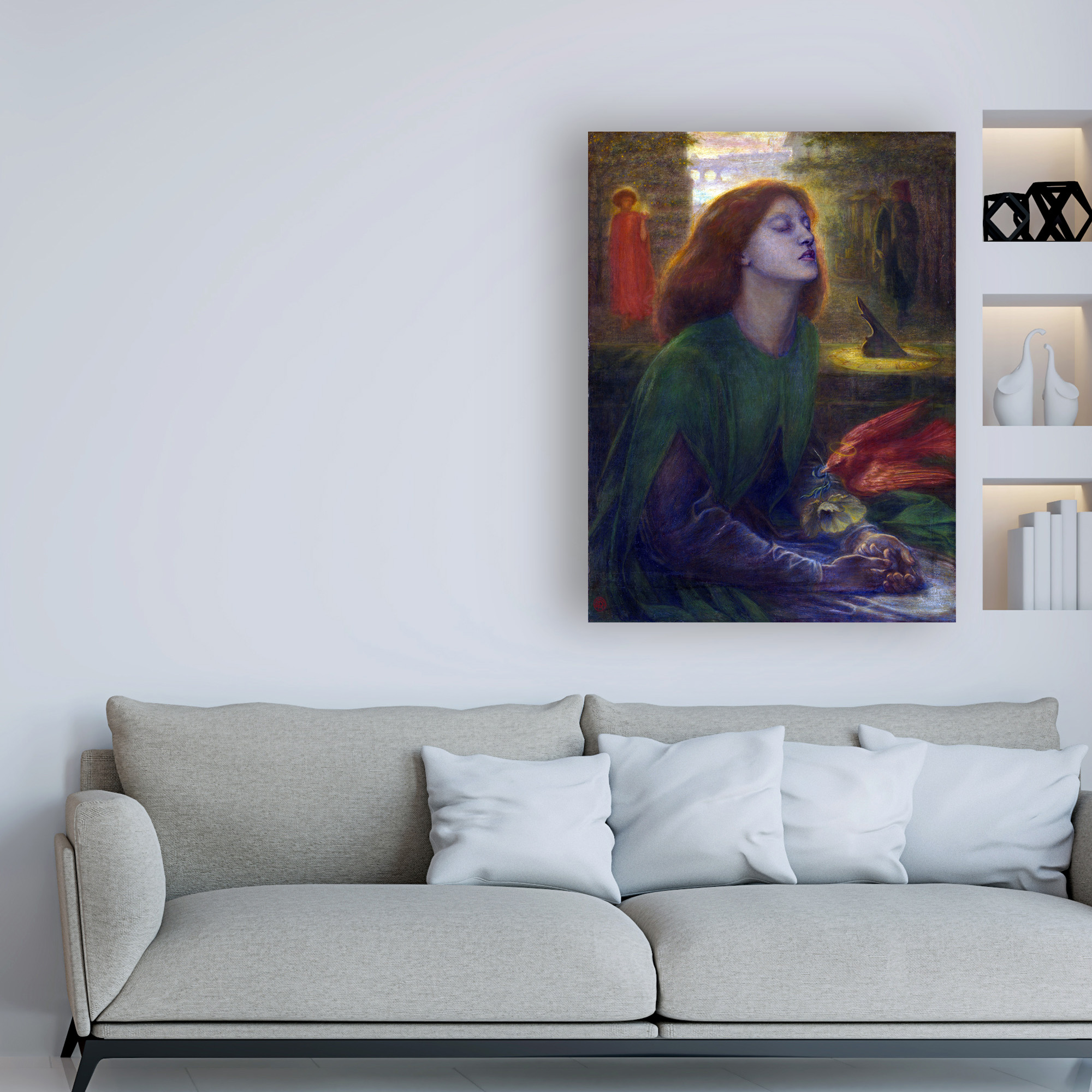 Rossetti 'Beatrix' Canvas Art