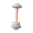 thumbnail image 1 of Juguete de sonajero de silicona,Madera Educación temprana Ratzante juguete educativo,Multi sensorial bebé tome la dentición de juguete Toy,Juguete para el juguete de la dentición de Azul, 1 of 9