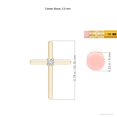 thumbnail image 6 of ANGARA Natural Diamond Solitaire Cross Pendant in 14K Yellow Gold for Women (Size-2.5mm| Color-H| Clarity-SI2) | April Birthstone, Anniversary, Jewelry Gift for Women | Natural Diamond Necklace, 6 of 10