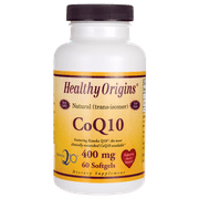 Healthy Origins - 100% Natural CoQ10 Kaneka Q10 Gels 400 mg. - 60 Softgels