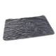 thumbnail image 5 of Funda de almohada de franela a rayas con cremallera para dormitorio, gris oscuro, 30 x 50 cm Gris Oscuro 30x50cm, 5 of 8