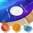 thumbnail image 4 of Rainbow Tie Dye Wave Pattern Round Fitted Tablecloth with Elastic Edge,Dining Table Cover Waterproof,Outdoor Round Tablecloth for Camping,Dining,Indoor and Outdoor, 4 of 7