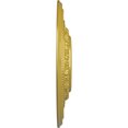 thumbnail image 4 of Ekena Millwork 17 5/8"OD X 3 5/8"ID X 1 7/8"P Orleans Ceiling Medallion (Fits Canopies up to 4 5/8"), Hand-Painted Rich Gold, 4 of 7