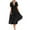 Black, variant on Horkkom Pleated Dress for Women Summer Crew Neck Short Sleeve Dress Casual Tiered Maxi Dresses, Gifts for Women 2XL