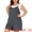 Grey, variant on DARING DIVA Women's Plus Casual Sleeveless Spaghetti Strap Romper 1X Grey