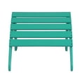 thumbnail image 7 of WestinTrends Malibu 12 Piece Adirondack Chairs Set, All Weather Poly Lumber Outdoor Patio Furniture Set Adirondack Chairs with Ottoman and Side Table, Turquoise, 7 of 7