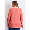 thumbnail image 2 of Avenue Women's Plus Size Crochet Trim Tunic, 2 of 2