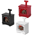thumbnail image 3 of LED Glowing Fireplace Model Winter Holiday Gift Mini Lit Fireplace Miniature Landscape Ornament, 3 of 8
