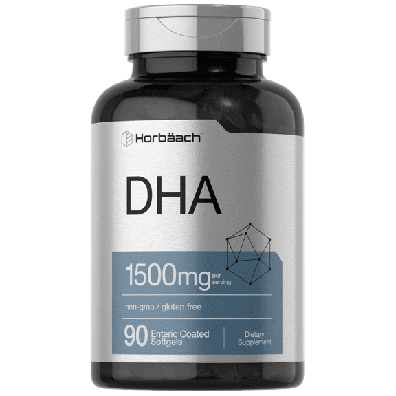 DHA Supplement 1500mg | 90 Softgels | EPA, Omega 3, DHA | Non-GMO, Gluten Free | by Horbaach