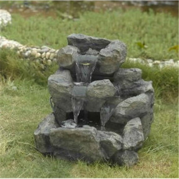 Rock Creek Cascading Outdoor-Indoor Fountain with Illumination