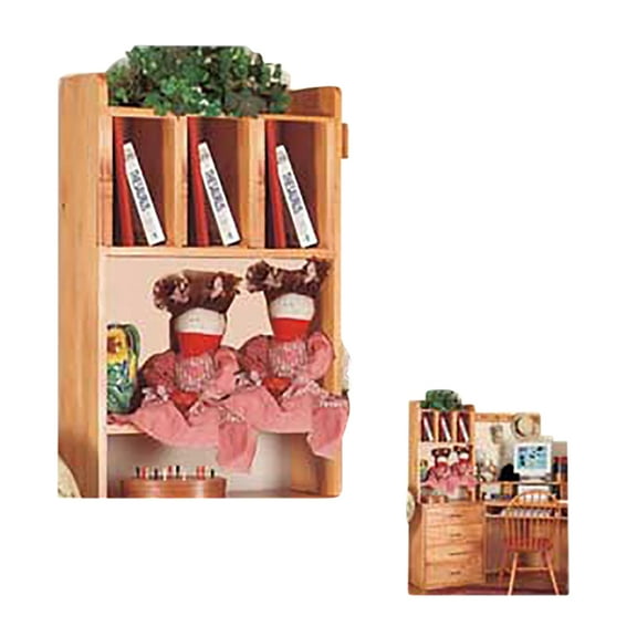 Desktop Shelf Unit Honey Pine Solid Wood | Renovator's Supply