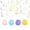 B, variant on MOQLOM Pastel Hanging Swirl Decorations, Colorful Swirl Streamers Party Supplies, Pastel Color Swirl Streamer Spiral Decorations Garland for Easter Party Supplies, 1 Set
