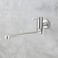 thumbnail image 4 of 4X Kitchen Faucet 180 Degree Rotation Sink Mop Pool Tap Lengthened Wall Mounted Single Cold Water Faucets, 4 of 6