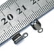 thumbnail image 3 of 100 conectores plegables para extremos de cordón de cuero grueso para la fabricación de joyas Negro, 3 of 5