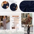 thumbnail image 6 of SUNBS Lounge Sets for Women Two Piece Sets Henley Neck Top Wide Leg Pants Vacation Fall Travel Outfits, 6 of 8