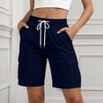 thumbnail image 2 of Zedker Cargo Shorts Women Athletic Shorts Boys School Uniform Causal Active Summer Clothes with Pockets Size S-XXL, 2 of 10