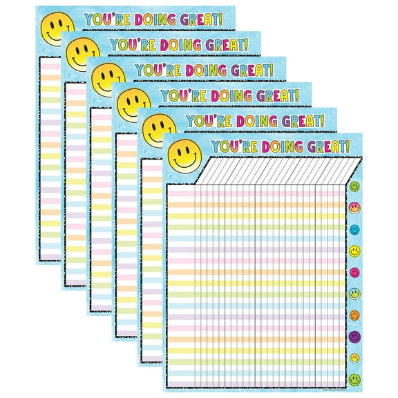 Teacher Created Resources Brights 4Ever Incentive Chart, Pack of 6