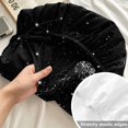 thumbnail image 4 of Full Size Fitted Sheet Set - Cosmic 3 Piece Bedding Sets 16" Deep Pocket Fitted Sheet with 2 Pillowcases, Black Grey Mystical Planet Universe Abstract Brushed Microfiber Hotel Luxury Bed Sheets, 4 of 9
