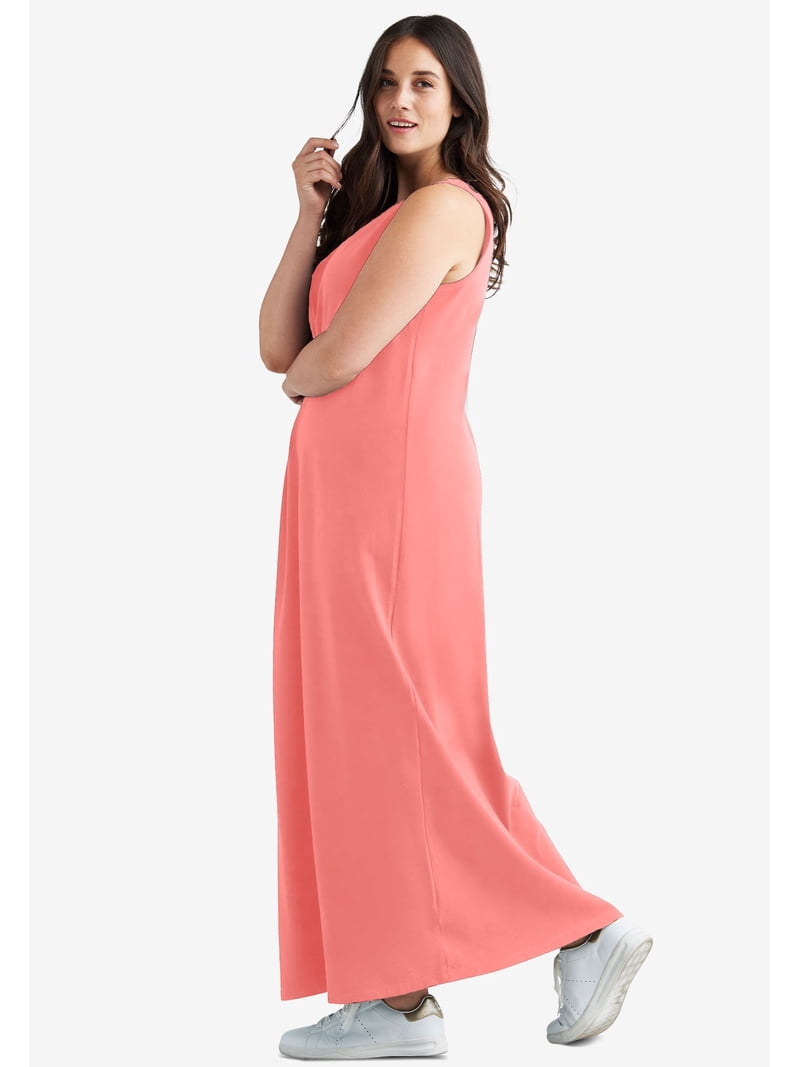 ellos Women's Plus Size Sleeveless Knit Maxi Dress - Walmart.com