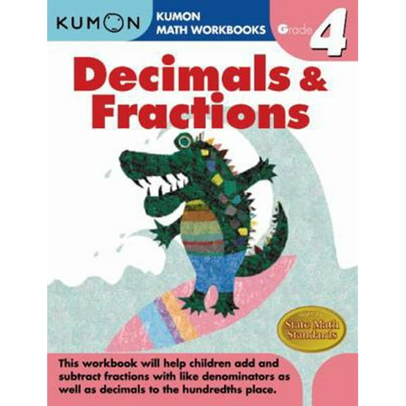 Pre-Owned Kumon Grade 4 Decimals & Fractions (Paperback) 1933241586 9781933241586