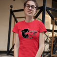 thumbnail image 3 of Tee Hunt My Spirit Animal Is a Cat T-Shirt Cute Kitty Funny Kitten Women's T-Shirt Tee, Red, Large, 3 of 5