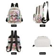 thumbnail image 2 of JIALIOU Mini Backpack Purse for Women Quilted Casual Daypack Small Travel Shoulder Bag, Cute Sloth with Ice Cream, 2 of 7