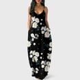 thumbnail image 2 of Leutsin Robe Décontractée à Fleurs pour Femme Aguichant à Rayures Sans Manches Longue Robe Grande Taille, 2 of 5