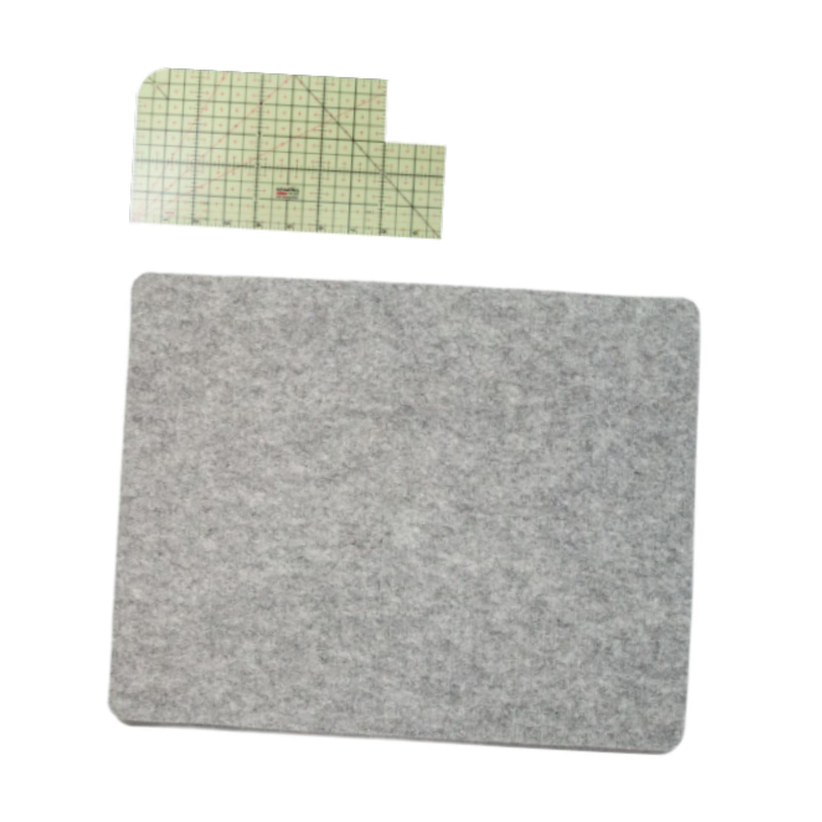Fiocias Ironing Mat Felt Iron Board Mat Hot Ironing Ruler for Ironing Station Countertop Set B