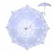 thumbnail image 2 of Paraguas de encaje para boda Estilo elegante Sombrilla nupcial Sombrilla romántica para decoración de boda Accesorios de fotos Mango pequeño blanco 26 cm/10,23 pulgadas Diámetro 29 cm/11,41 pulga, 2 of 6