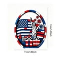 thumbnail image 3 of Miwamany Patriotic Layered Wooden Decor Statue, Independence USA Flag Fireworks Tabletop Ornament, 4th of July Shelf Home Decoration for Living Room Mantel, 3 of 8