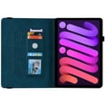 thumbnail image 4 of Allytech iPad mini 6 Case, Mini 6 iPad 8.3-inch Case Cover, Premium PU Leather Shockproof Auto Sleep Wake Slim Full Protection Kickstand Case Cover for Apple iPad mini 6 2021, Darkblue, 4 of 6
