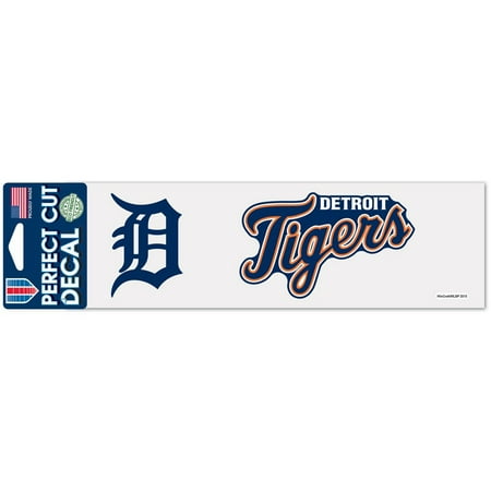 Detroit Tigers WinCraft 3" x 10" Logo & Name Perfect Cut Decal - No Size