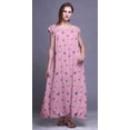 thumbnail image 3 of Bimba Chemise de Nuit Imprimée pour Femmes Robe Longue Maxi en Rayonne Robe de Nuit, 3 of 4