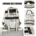 thumbnail image 3 of FORMRS Mini Backpack Purse for Women Travel Daypack Casual Shoulder Bag, White Nordic Christmas House, 3 of 7