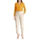 thumbnail image 2 of CAMISA DE BOTONES DE MANGA LARGA EN V ELEGANTE PARA MUJERES CHIC TALLA XS AMARILLA, 2 of 6