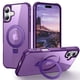 thumbnail image 1 of Casehas - Funda para iPhone 17 (6,3 pulgadas), con soporte magnético, MagSafe, color morado, 1 of 8