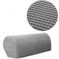 2PCS Armrest CoversStretch Fabric Armrest Covers AntiSlip Sofa Arm
