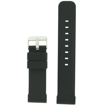 24mm Watch Band Silicone Waterproof Black